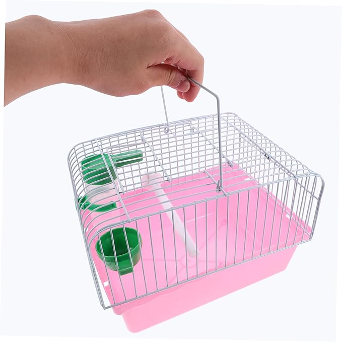 SUPVOX Portable Bird Cage with Food Box and Waterer Lightweight Travel Carrier for Parrots and Cockatiels Spacious Design for Comfortable Outdoor Use
