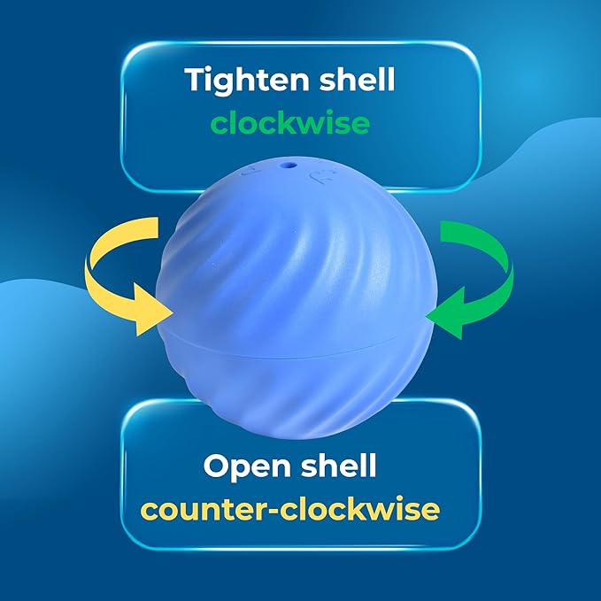 Interactive Pet Toy Ball - Smart Rolling Ball for Dogs & Cats, Moving Vibrating Electric Dog Ball Toy, Perfect for Small Pets, Puppy Toys for Enrichment and Fun, 2.6 Inch Diameter, Blue