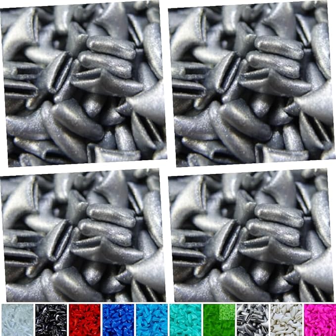 zetpo 80 pcs Cat Nail Caps | Cat Claw Covers | with Adhesives and Applicators (Silver, XS)