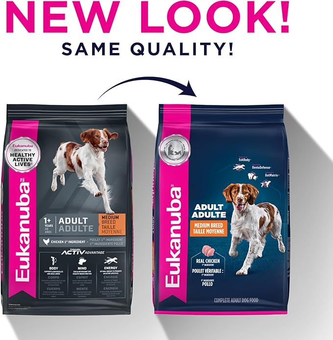 Eukanuba Adult Medium Breed Dry Dog Food, 35 lb bag