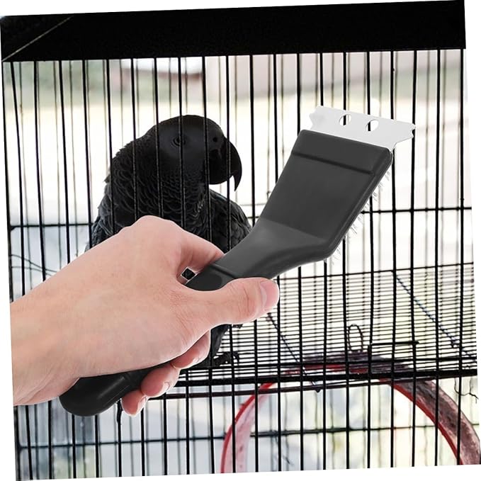 Balacoo 2pcs Bird Cage Cleaning Tools Multi-Function Bird Droppings Brush Long Handle Birdcage Cleaning Brush Pet Cage Accessory