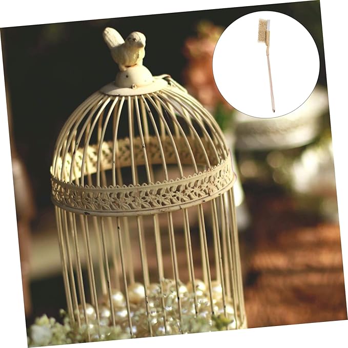 POPETPOP 1 Set Extra Long Handle Bird Cage Cleaning Brush Sturdy Wire Brush for Cage Maintenance for Bird Droppings Hard to Reach Areas for Pet Owners