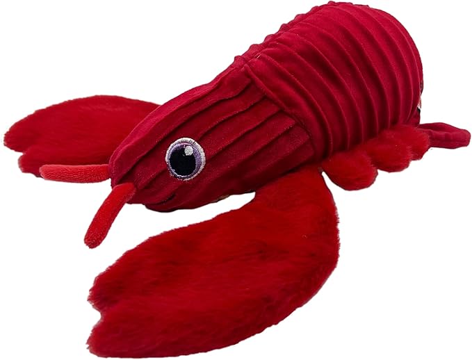 KONG Cuteseas Rufflez Soft Ridged Plush Dog Toy (Lobster)