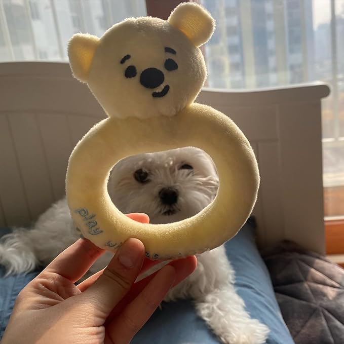 Cat Dog Chew Toy Baby Series Plush Toy Set Cute Pacifier Bottle Rattle Shapes BB Sound Pet Accessories (Rattle)