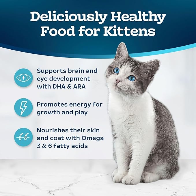 Blue Buffalo Tastefuls Kitten Food With DHA Dry Cat Food Made in the USA with Natural Ingredients, Chicken Recipe, 7-lb. Bag