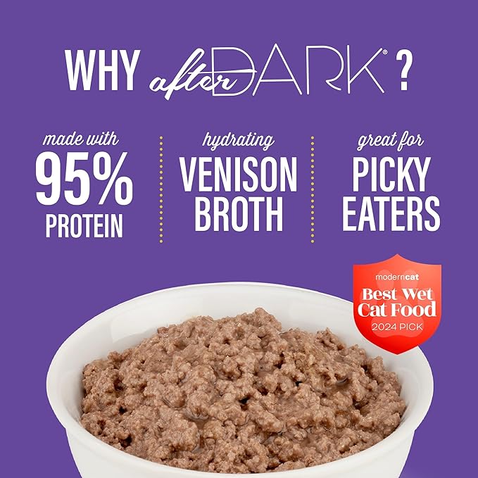 Tiki Cat After Dark Pâté Wet Cat Food, Venison & Beef Liver, 3 oz. cans (12 Count)