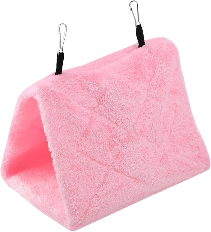 CHICIRIS Bird Hanging Tent,Soft Plush Cozy Bird Hammock,Winter Warm Bird Toy,Durable Safe Bird Cage Accessory,Comfortable Secure for Small Birds,Ideal for Medium Birds,for Pet Birds,for Indoor Birds