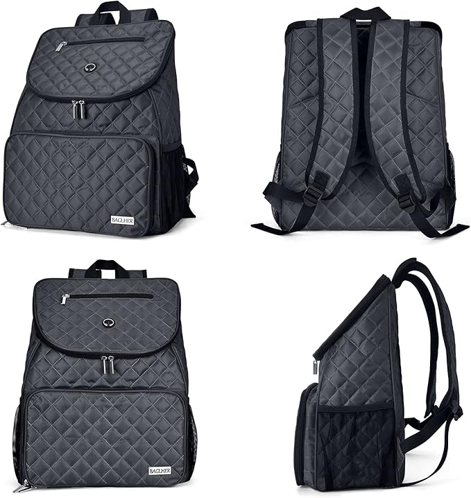 BAGLHER 丨Dog Travel Bag,Airline Approved Pet Supplies Backpack, Dog Travel Backpack with 2 Silicone Collapsible Bowls and 2 Food Baskets.