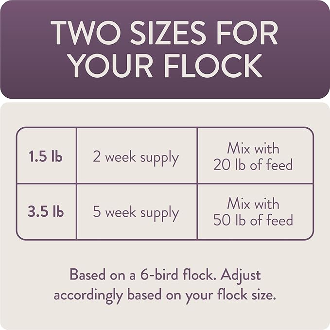 FLOCKLEADER Relax, Functional Poultry Treats for Calming Support, 3.5 lb