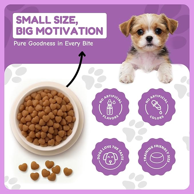 Loving Pets Houndations Chicken Dog Training Treats | All Natural | 2.6 Calories Per Treat | Grain-Free, Wheat-Free, Gluten-Free & Corn-Free | For Small Dogs & Puppies, 4 oz