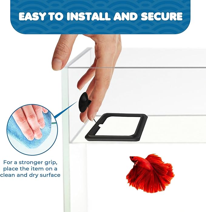 SunGrow Fish Food Feeding Ring, Stop Water Turbulence from Washing Food & Floating Plants into Filter, Suitable for Flakes & Floating Fish Pellets, for Goldfish, Guppy, Neon Tetra, Betta, 1 Piece