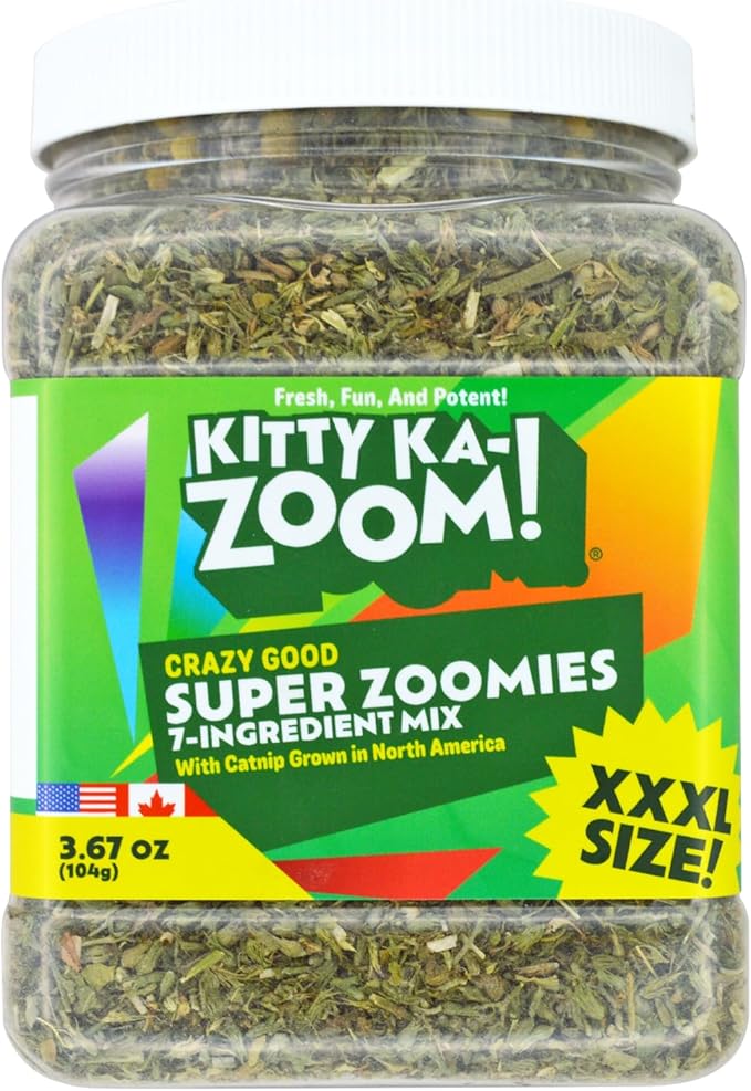 Super ZOOMIES Mix - 7 Ingredient Catnip Mix | Hand Harvested Fresh Catnip Grown in Canada and The USA
