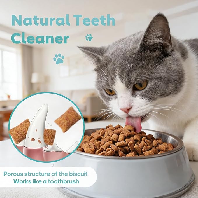13.4 OZ Crunchy Cat Treats for Indoor Cats Classic Crunchy and Soft Kitten Snack with Real Chicken Training Biscuits for Teeth Cleaning Feline Snacks Tasty Mixed Flavor