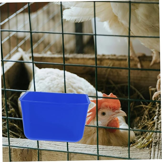 KESYOO 4pcs Sturdy Bird Cage Feeding Bowl Hanging Water Feeders for Birds Rabbits Chicken Water Cup Poultry Feeder Travel-Friendly Pet Waterer