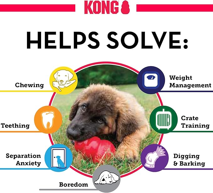 KONG Classic Stuffable Dog Toy Easy Treat Peanut Butter Spray - Fetch & Chew Toy for Dogs - with Dog Toy Filler Treat - for Hours of Fun & Enrichment - 14 oz - XL