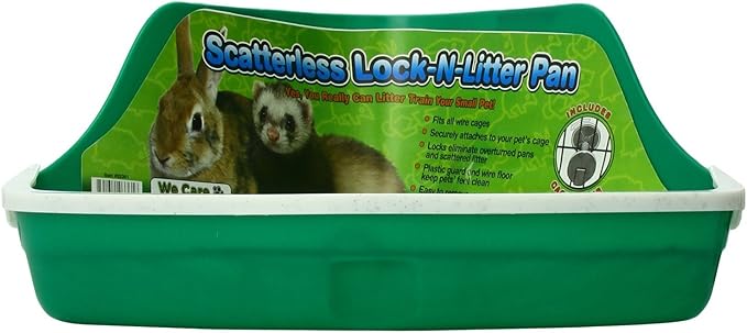 Ware Manufacturing Plastic Scatterless Lock-N-Litter Bigger Pet Pan, Jumbo - Colors May Vary