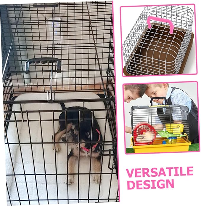 BESPORTBLE 20pcs Portable Pet Cage Handles Multi-use Birdcage and Crate Carrier Accessories Plastic Design for Easy Carrying Comfortable Grip for Hamster and Cages