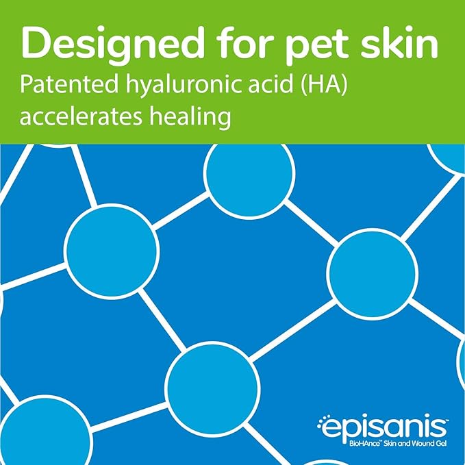 Sentrx Episanis Skin & Wound Gel Spray for Dogs & Cats, Patented BioHance Wound Spray, Cuts, Bites, Hot Spots, Ulcers, 15 ml
