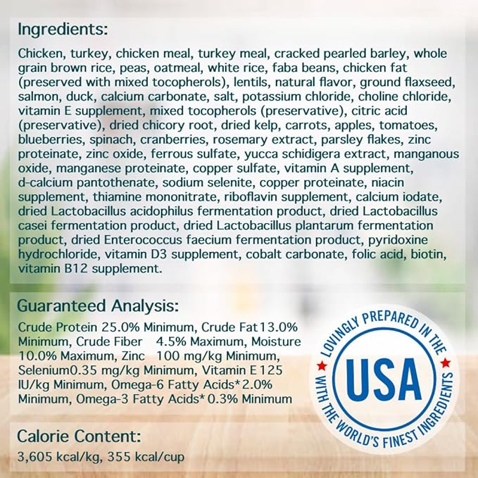 Chicken Soup for the Soul All Natural Premium Small Bites Adult Dry Dog Food, Real Meat First Ingredient, No By-Products, Supports Gut & Immune Health, Chicken, Turkey & Brown Rice, 4.5lb