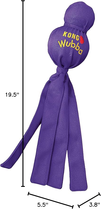 KONG Wubba Dog Toy Extra Large Wubba(Colors may vary)