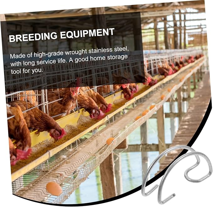 BESPORTBLE 40pcs Heavy-Duty Cage Door Hooks Multifunctional Hooks for Bird and Rabbit Cages Space-Saving Design for Home Use Durable Steel Construction