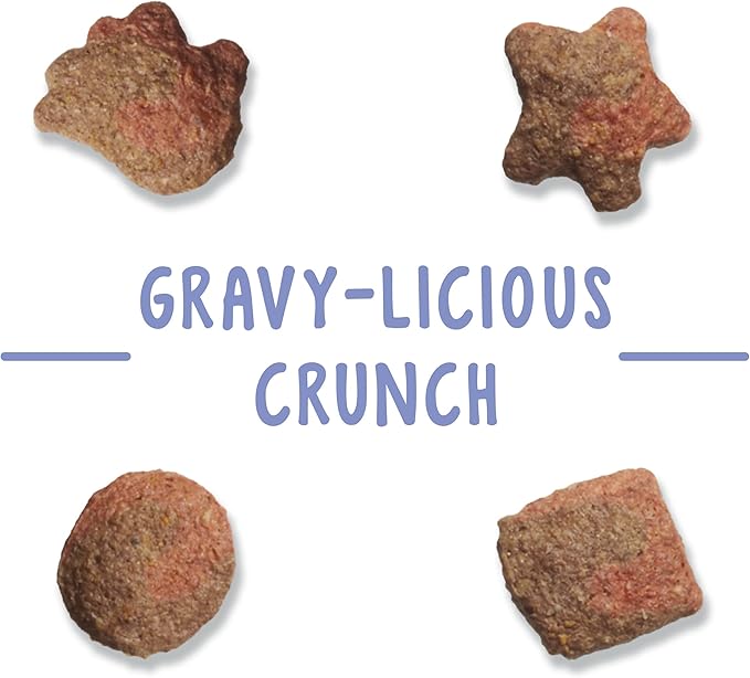 Purina Friskies Party Mix Cat Treats, Gravy-Licious Crunch with Turkey & Gravy Flavors, Crunchy Treats for Adult Cats, 2.1 Ounce Resealable Pouch (Pack of 3)