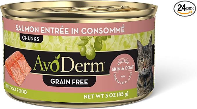 AvoDerm Natural Wild by Nature Salmon in Salmon Consomme Wet Cat Food 3oz