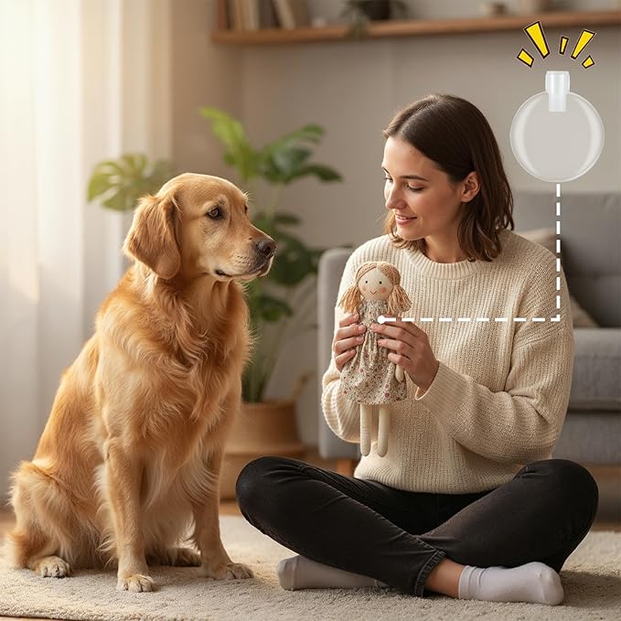 15 PCS Squeakers for Dog Toys, Dog Squeakers Replacement, 43mm Squeaker Insert Toy Noise Maker Round Airbag for Cat Toys Repair Pet Supply