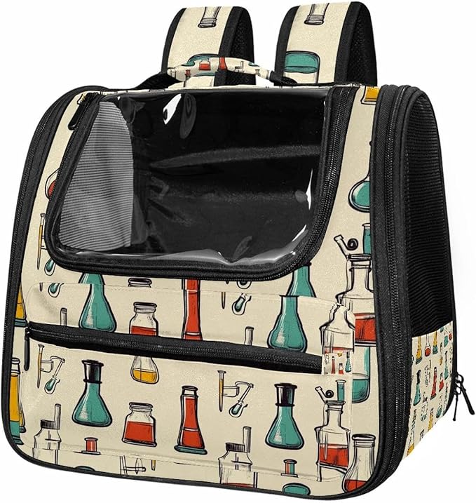 Chemistry Scientific Research Glassware (1) Pet Carrier Soft Sided Carrier for Small Medium Cats Dogs