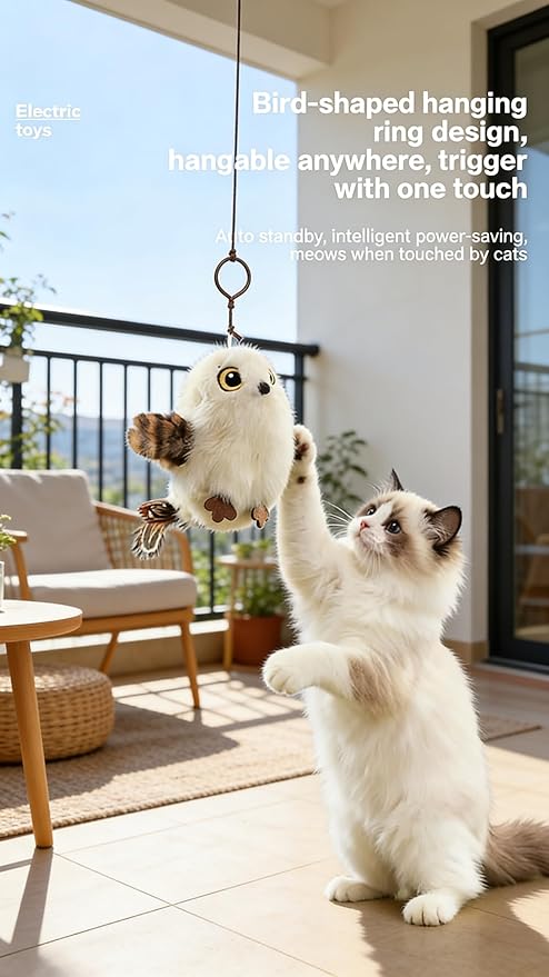 Pet Toy, Shaking Bird, cat Interactive Device