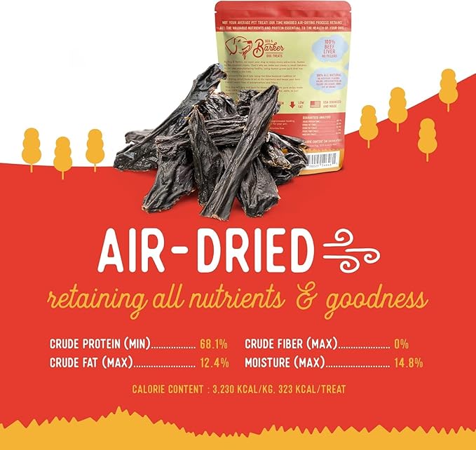 Beg & Barker Beef Liver Jerky for Dogs (4 Ounce, Pack of 2) - Dog Training Treats - Natural Dog Treats Made in The USA - Grain Free, Diabetic-Friendly, High Protein, Sugar-Free