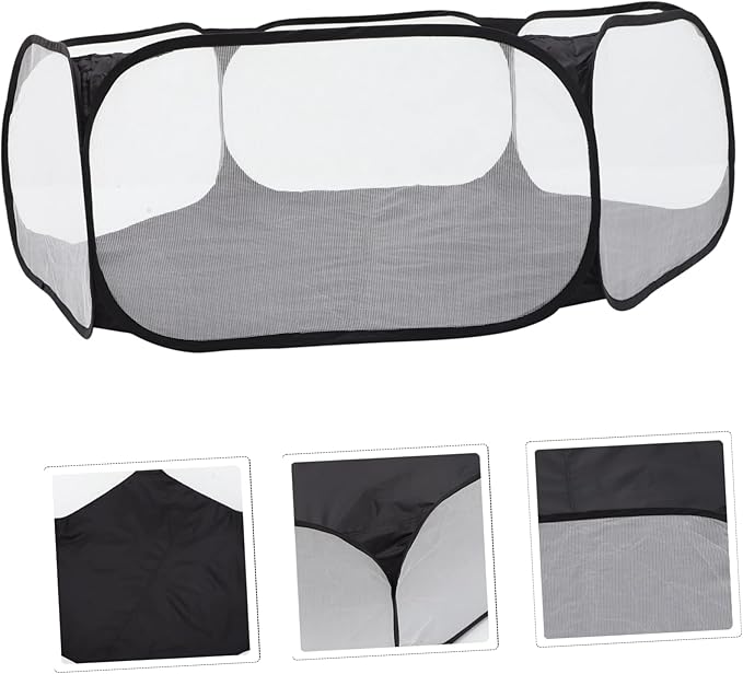 Multi-Function Foldable Pet Playpen Hexagonal Durable Tent for Small Animals Breathable Polyester Design for Indoor Outdoor Use for Dogs Cats Bunnies and More