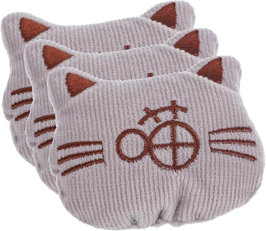 3pcs Catnip Filled Plush Cat Chew for Indoor Cats Soft Cotton Molar Playthings to Promote Exercise and Dental Care Interactive Catnip for Kitten Activity Support