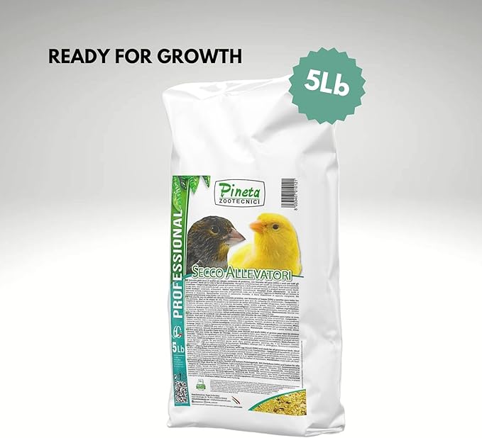 Secco Allevatori by Pineta Zootecnici 5 Lb - Egg Food for Poultry Rich in Fat and Protein, Finch, Parrot, Canary, Pigeon, Quail and Poultry, Feeder, Food Dispenser, Bird Food, Cage Accessories