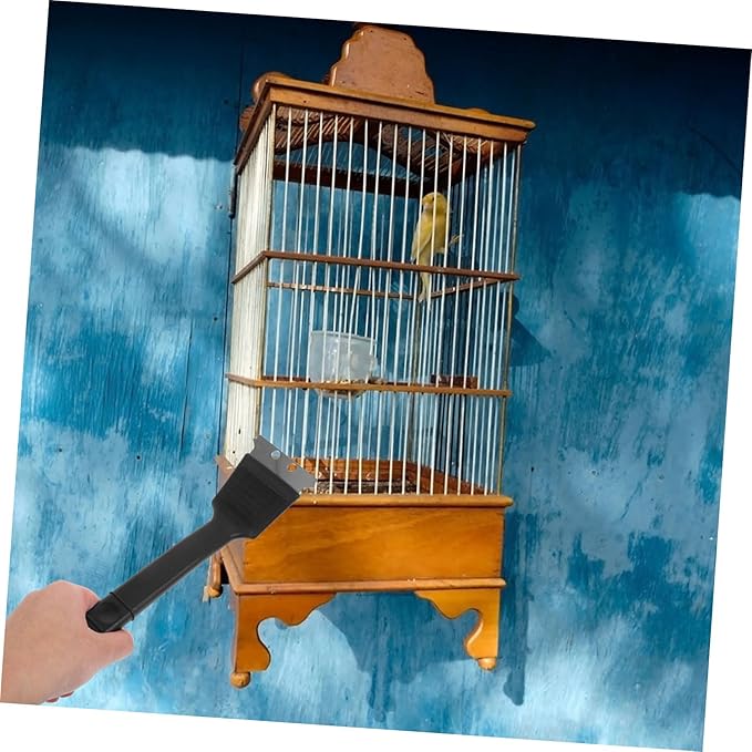 Angoily Sturdy Bird Cage Cleaning Brush Shovel Birdcage Maintenance Tool for Sizes