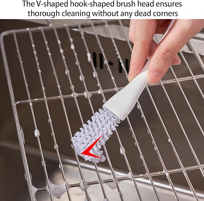 Long Handle Bird Cage Brush Scraper Efficient Parrots Droppings Removal Tool for Pet Cages Perches Accessory