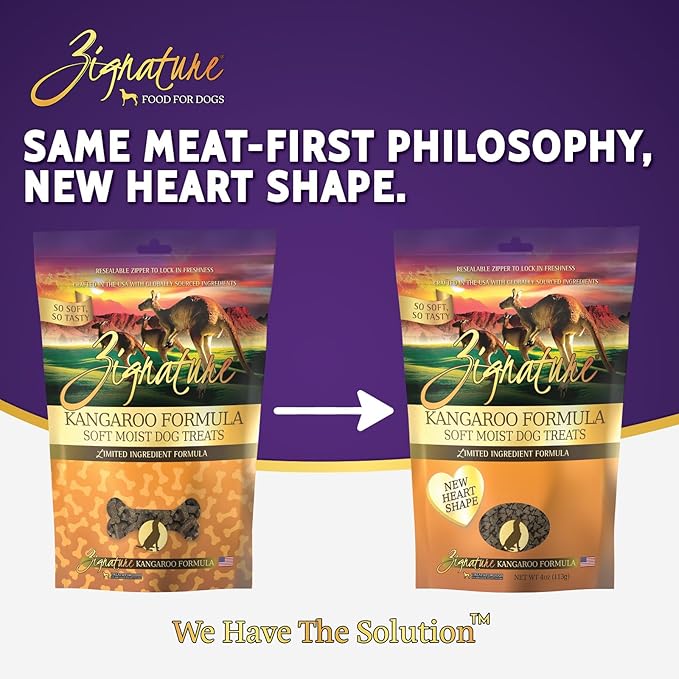 Zignature Kangaroo Soft Moist Treats for Dogs