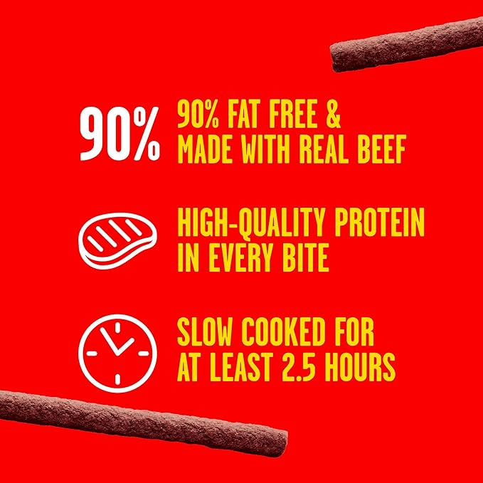 Pup-Peroni Dog Treats, Lean Beef Flavor, 22.5 Ounce, Made with Real Beef, 90% Fat Free (Pack of 4)