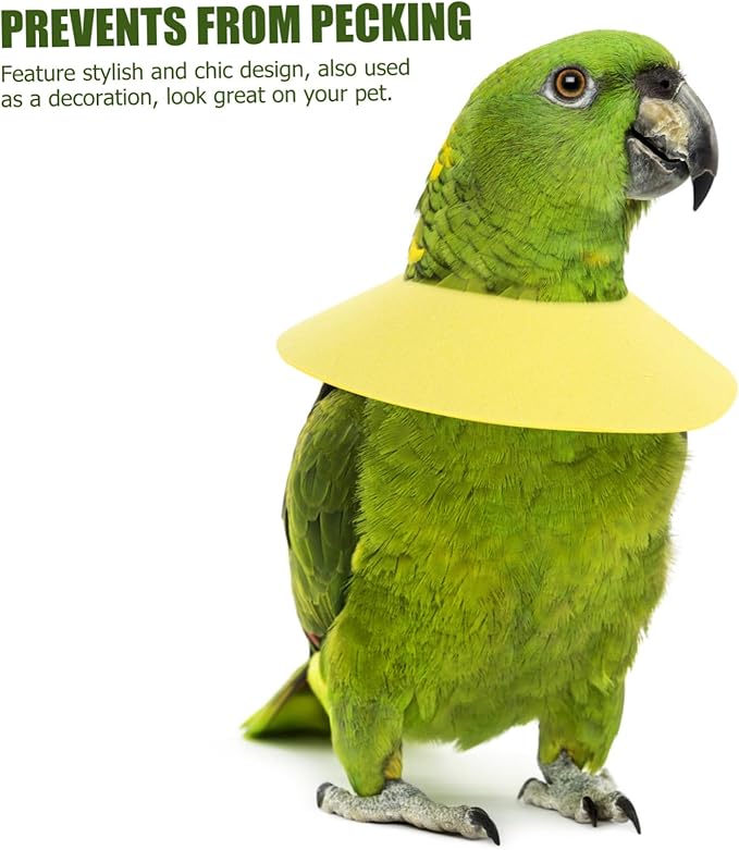 ORFOFE Parrot Neck Collar Protective Accessory for Recovery and Comfortable for Preventing Pecking and Injury Design for Birds