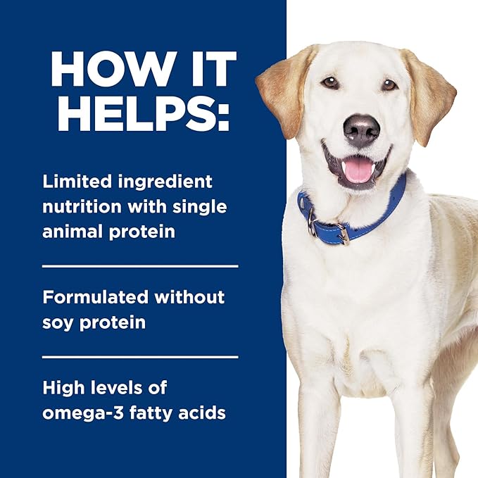 Hill's Prescription Diet d/d Food Sensitivities Wet Dog Food, Duck, 13 oz. Cans, 12-Pack