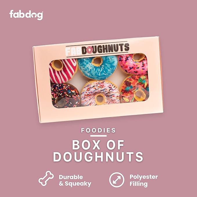 fabdog Box of Doughnut Toys
