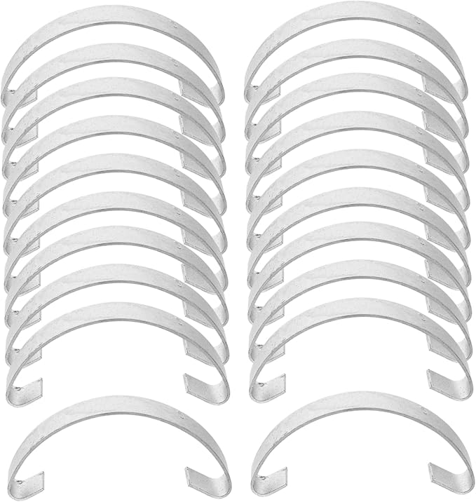 WOONEKY 20pcs Chickens Coop Accessory Kit Steel Hooks for Gate Kit Cage Door Locks Spring Latches for Decorative Bird Cages