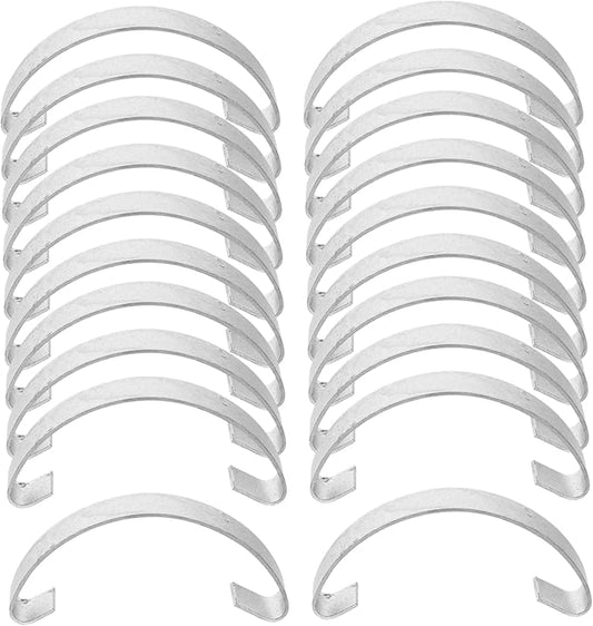 WOONEKY 20pcs Chickens Coop Accessory Kit Steel Hooks for Gate Kit Cage Door Locks Spring Latches for Decorative Bird Cages