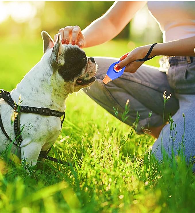 Perwin Dog Training Clicker with Whistle and Wrist Strap - Positive Behavior Reinforcer for Pets - All Ages, Puppy and Adult Dogs - Use to Reward and Train - Dog Whistle Included (Purple)