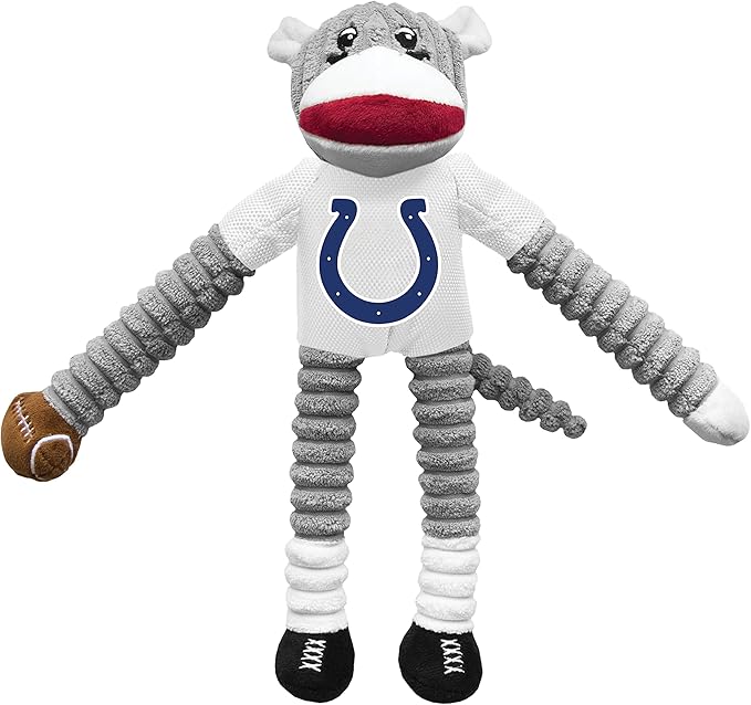 Littlearth NFL Philadelphia Eagles Sock Monkey Pet Toy, Team Color, One Size
