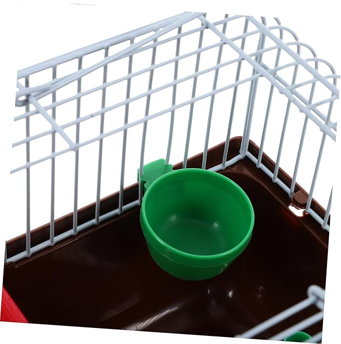 MERRYHAPY Multi-Functional Bird Cage for Parrots and Lovebirds Portable Travel Carrier with Spacious Design Easy Access for Feeding and Comfortable Perch for Animals