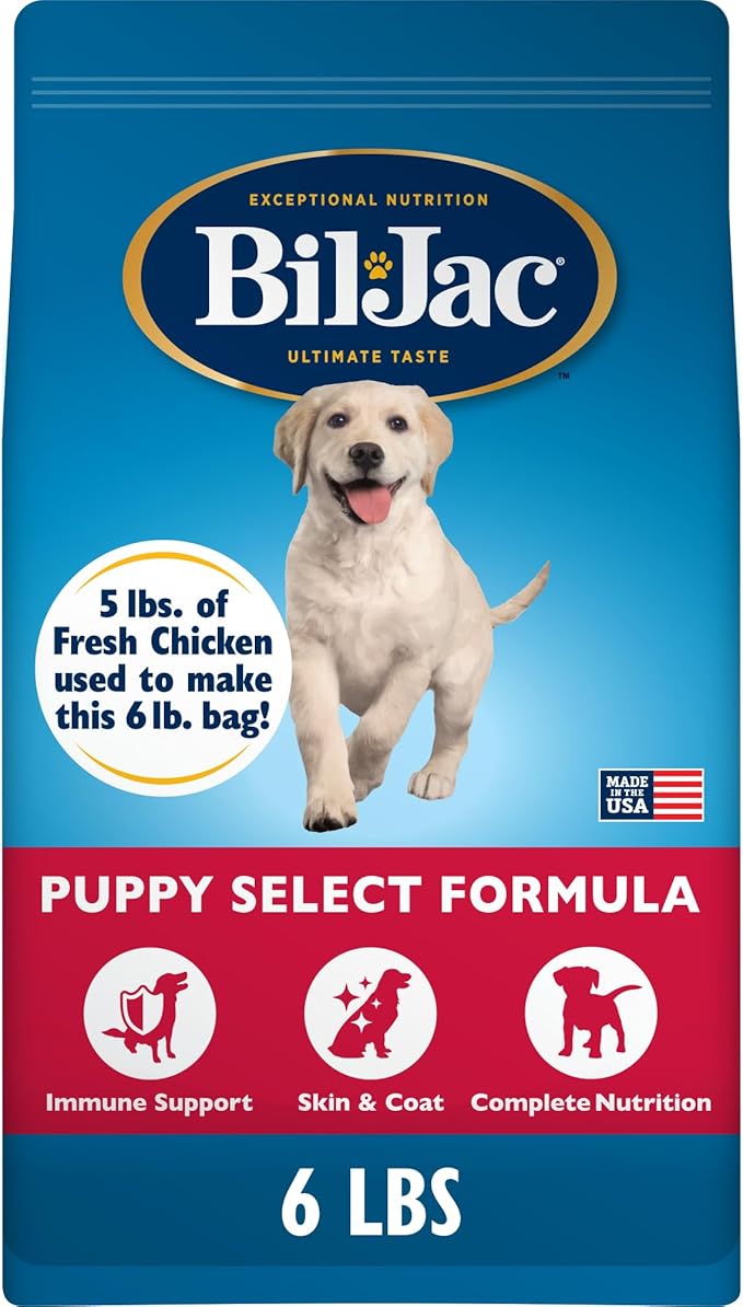 Bil-Jac Puppy Select Dry Dog Food | Fresh Chicken Recipe | 6 lb Bag