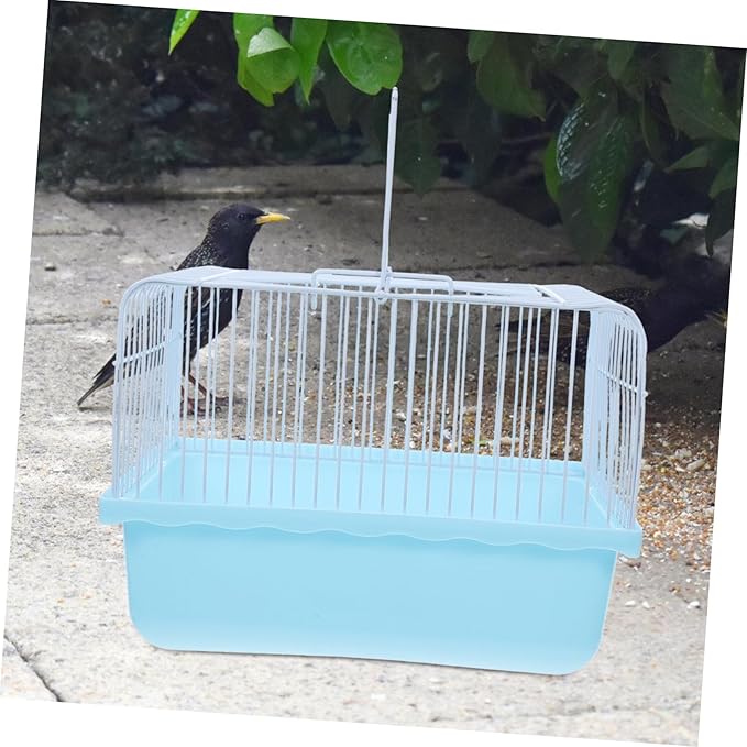 KESYOO Portable Bird Travel Cage Lightweight Pet Carrier for Lovebirds Parakeets and Small Animals Material Viewing Window for Travel and Outdoor Use