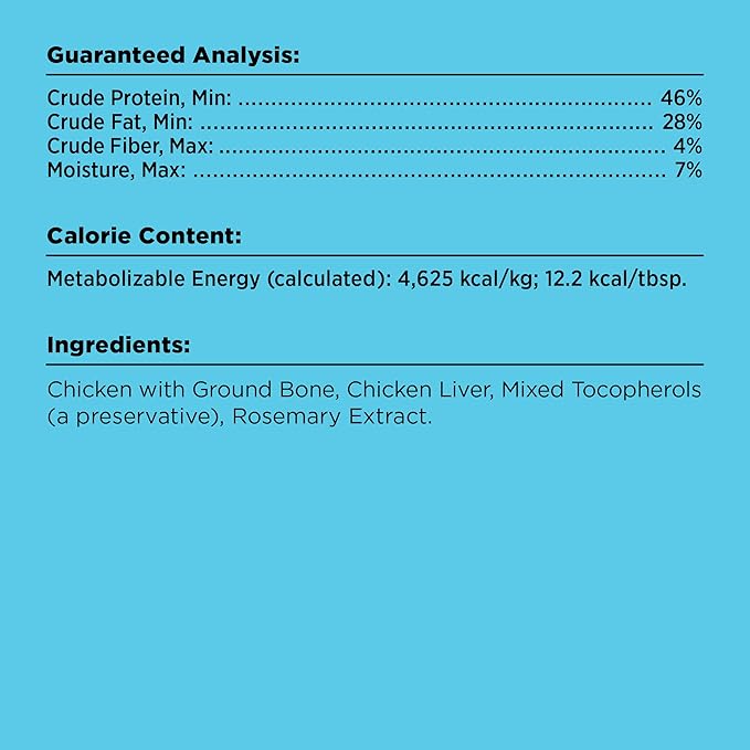 BIXBI Liberty Freeze Dried Dog Food Topper + Dog Treat, Chicken Recipe, 4.5 oz - 98% Meat and Organs - Pantry-Friendly Raw Treat or Food Topper - USA Made
