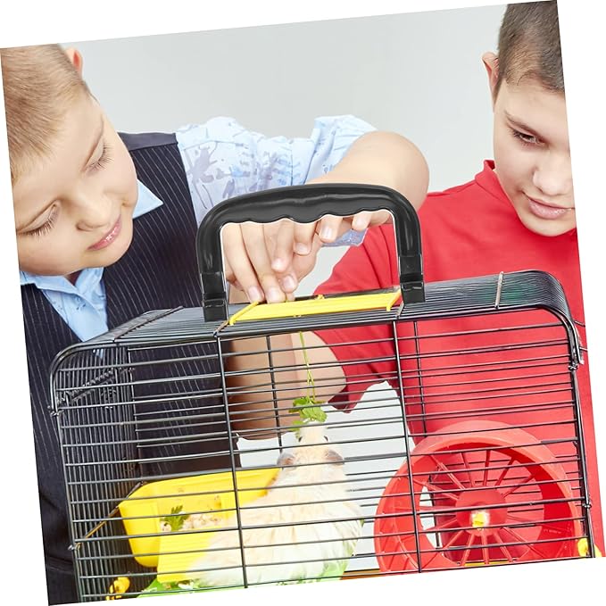LIOOBO 5pcs Portable Pet Cage Handle Multi-use Plastic Lifting Grip for Bird Hamster Small Animal Cages Lightweight Design for Outdoor Convenience